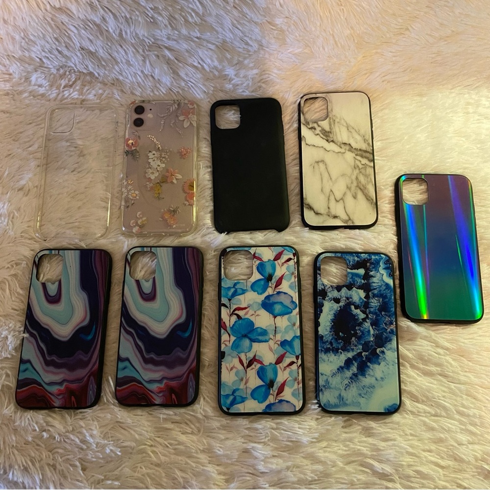 ✨iphone 11 phone cases - 8 count✨